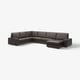 KIVIK Divano angolare a 6 posti, con chaise-longue/Grann/Bomstad marrone scuro