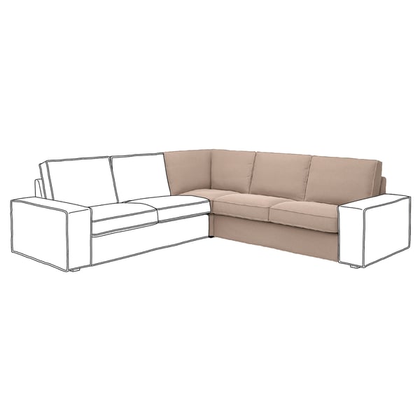 KIVIK Elemento modulare angolare, Tallmyra beige