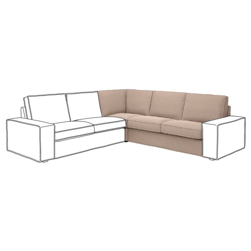 KIVIK Elemento modulare angolare, Tallmyra beige