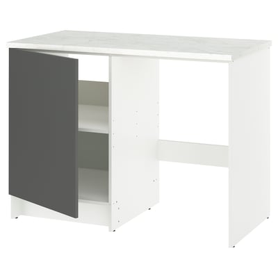 KNOXHULT Mobile base con anta e nicchia, grigio scuro, 120x61x91 cm
