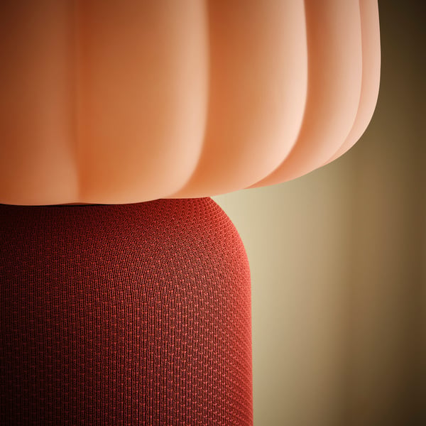 KULGLASS Lampada/cassa Bluetooth®, rosso marrone/rosa