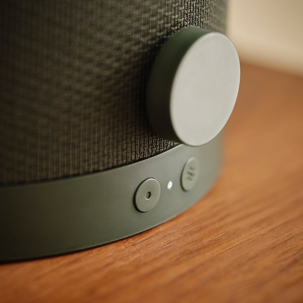 KULGLASS Lampada/cassa Bluetooth®, verde scuro