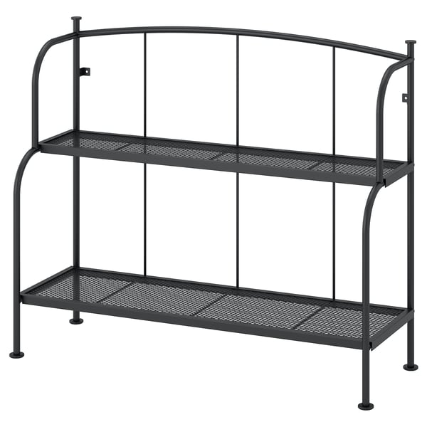 LÄCKÖ Scaffale, grigio da esterno/per interni, 92x76 cm