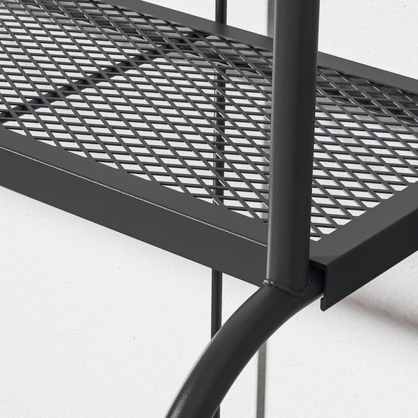 LÄCKÖ Scaffale, grigio da esterno/per interni, 92x76 cm