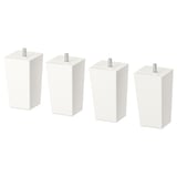 LÄTTHET Gamba, bianco/legno, 11 cm