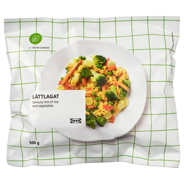 LÄTTLAGAT Riso e verdure miste, surgelato, 500 g