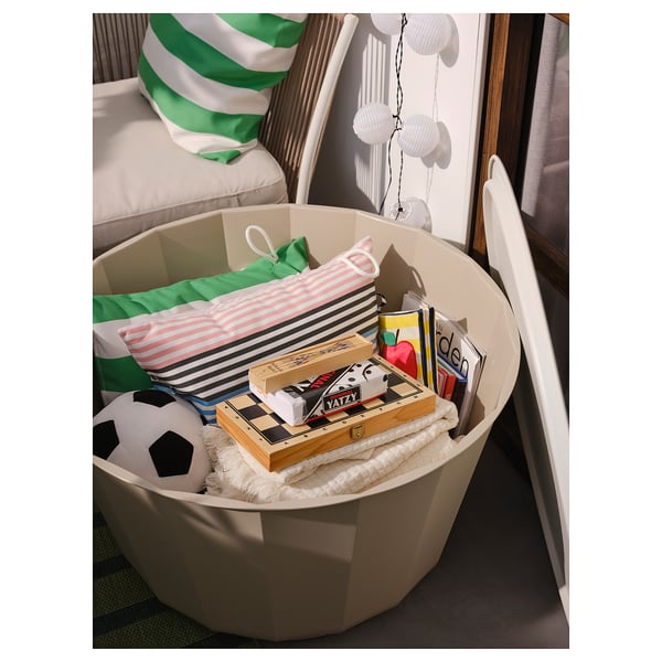 LÅGASKÄR Tavolino, da giardino, beige