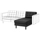 LANDSKRONA Chiase-longue, elemento supplem., Grann/Bomstad nero/legno/nero