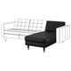 LANDSKRONA Chiase-longue, elemento supplem., Grann/Bomstad nero/metallo