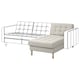 LANDSKRONA Chiase-longue, elemento supplem., Gunnared beige/legno