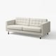 LANDSKRONA Divano a 3 posti, Gunnared beige/nero/legno