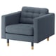 LANDSKRONA Poltrona, Gunnared blu/legno