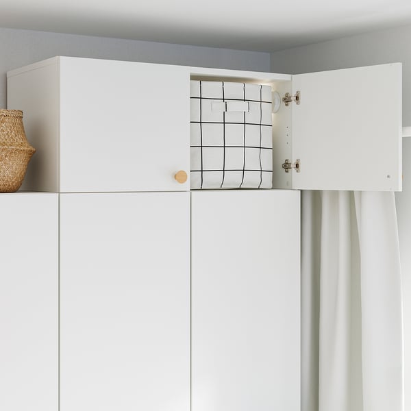 LASTARE Elemento top con ante, bianco, 80x42x36 cm
