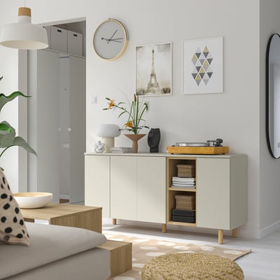 LEDAMOT Mobile, grigio chiaro-beige, 150x42x75 cm
