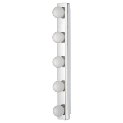 LEDSJÖ Lampada da parete a LED, inox