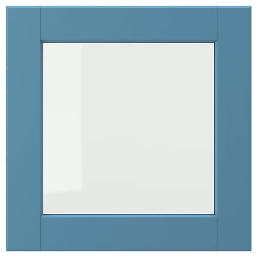 LERHYTTAN Anta a vetro, blu, 40x40 cm