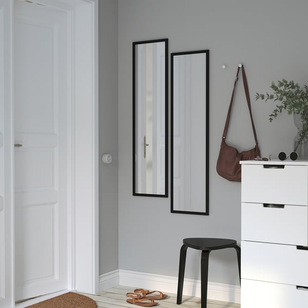 LILJETRÄD Specchio, nero, 30x115 cm