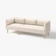 LILLEHEM Divano a 3 posti componibile, Vissle/beige legno