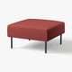 LILLEHEM Elemento a 1 posto, Gunnared marrone-rosso/metallo
