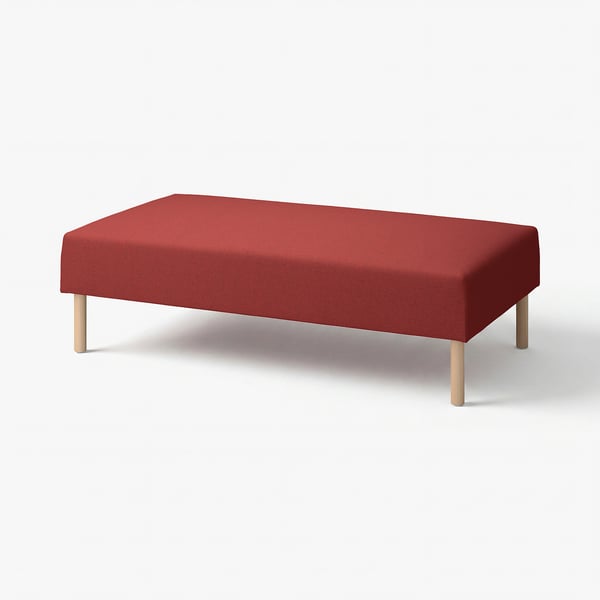 LILLEHEM Elemento a 2 posti, Gunnared/marrone-rosso legno