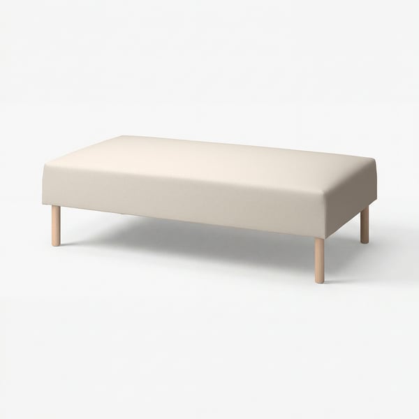 LILLEHEM Elemento a 2 posti, Vissle/beige legno