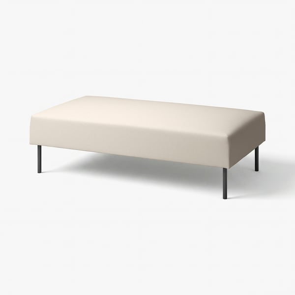 LILLEHEM Elemento a 2 posti, Vissle/beige metallo