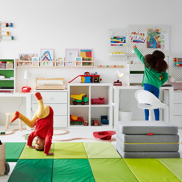 LOBERGET / SIBBEN Sedia da scrivania per bambini, bianco