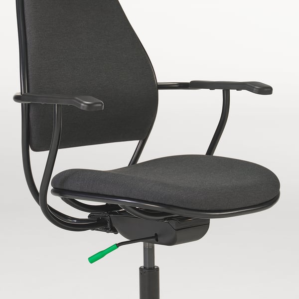 LÖPARBANA Sedia da gaming, Vissle grigio scuro