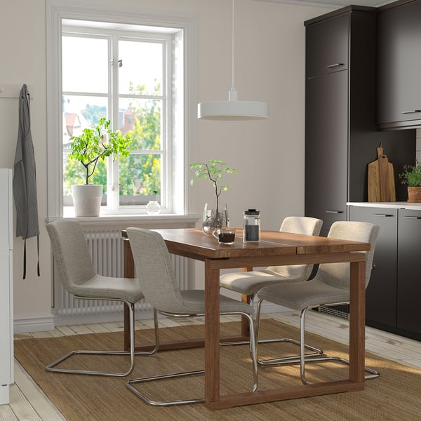 LUSTEBO Sedia, Viarp beige/marrone