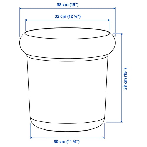 MÅBÄRSBUSKE Vaso, da esterno beige scuro, 32 cm