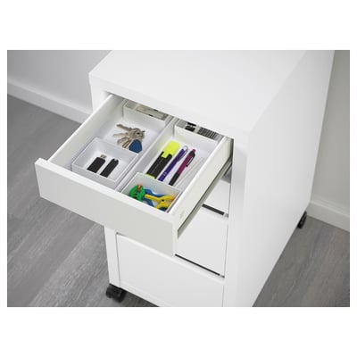 MALAREN Set di 7 scatole, bianco