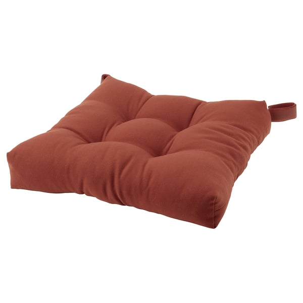 MALINDA Cuscino per sedia, marrone-rosso, 40x38x7 cm
