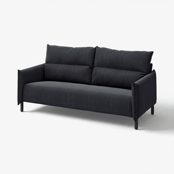 MANNARP Divano a 3 posti, Saxemara blu-nero