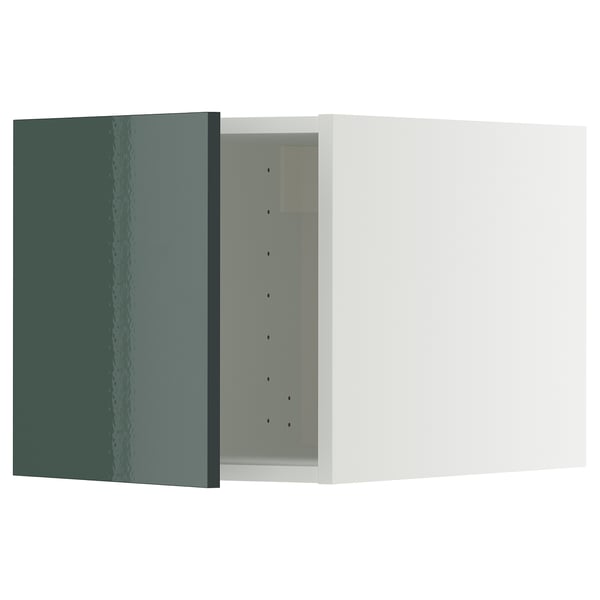 METOD Elemento top, bianco/Kallarp grigio-verde scuro lucido, 40x40 cm
