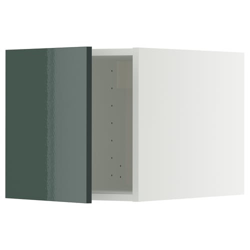 METOD Elemento top, bianco/Kallarp grigio-verde scuro lucido, 40x40 cm