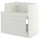 METOD / MAXIMERA Mob base lavello TALLSJÖN, bianco/Aspudden grigio chiaro, 80x60 cm