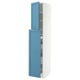 METOD / MAXIMERA Mobile al/elem estr/4cass/1ant/2rip, bianco/Lerhyttan blu, 40x60x220 cm