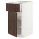 METOD / MAXIMERA Mobile base con cassetto/anta, bianco/Sinarp marrone, 40x60 cm