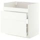 METOD / MAXIMERA Mobile lavello HAVSEN/3front/2cass, bianco/Aspudden bianco opaco, 80x60 cm