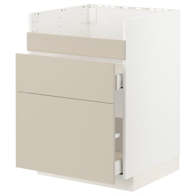 METOD / MAXIMERA Mobile lavello HAVSEN/3front/2cass