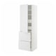 METOD / MAXIMERA Mobile/ripiani/4cassetti/anta/2fron, bianco/Stensund bianco, 60x60x200 cm