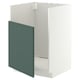 METOD Mob base lavello TALLSJÖN, bianco/Aspudden grigio scuro-verde, 60x60 cm