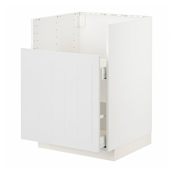 METOD Mob base lavello TALLSJÖN, bianco/Stensund bianco, 60x60 cm
