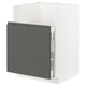 METOD Mob base lavello TALLSJÖN, bianco/Voxtorp grigio scuro, 60x60 cm