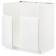 METOD Mob base lavello TALLSJÖN, bianco/Voxtorp lucido/bianco, 80x60 cm