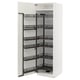 METOD Mobile alto con cestelli dispensa, bianco/Havstorp beige, 60x60x200 cm