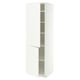 METOD Mobile alto con ripiani/2 ante, bianco/Aspudden bianco opaco, 60x60x200 cm