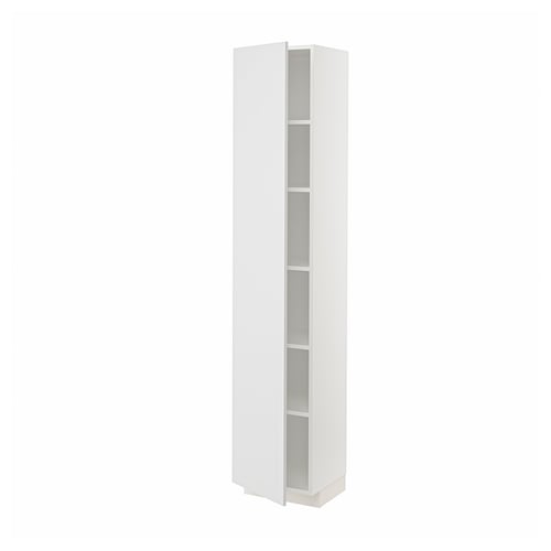 METOD Mobile alto con ripiani, bianco/Stensund bianco, 40x37x200 cm