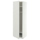 METOD Mobile alto con ripiani/cestello, bianco/Aspudden grigio chiaro, 60x60x200 cm