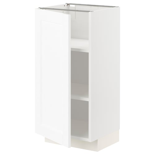 METOD Mobile base con ripiani, bianco Enköping/bianco effetto legno, 40x37 cm